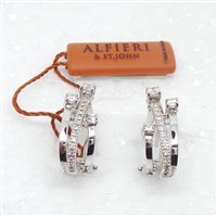 Orecchini Alfieri & St. john Donna in Oro Diamante 0.76 Ct 1960 B02 - 1960 B02